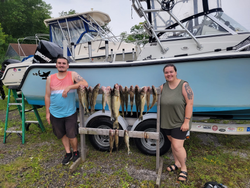 Lake Erie perch and walleye fishing fun!